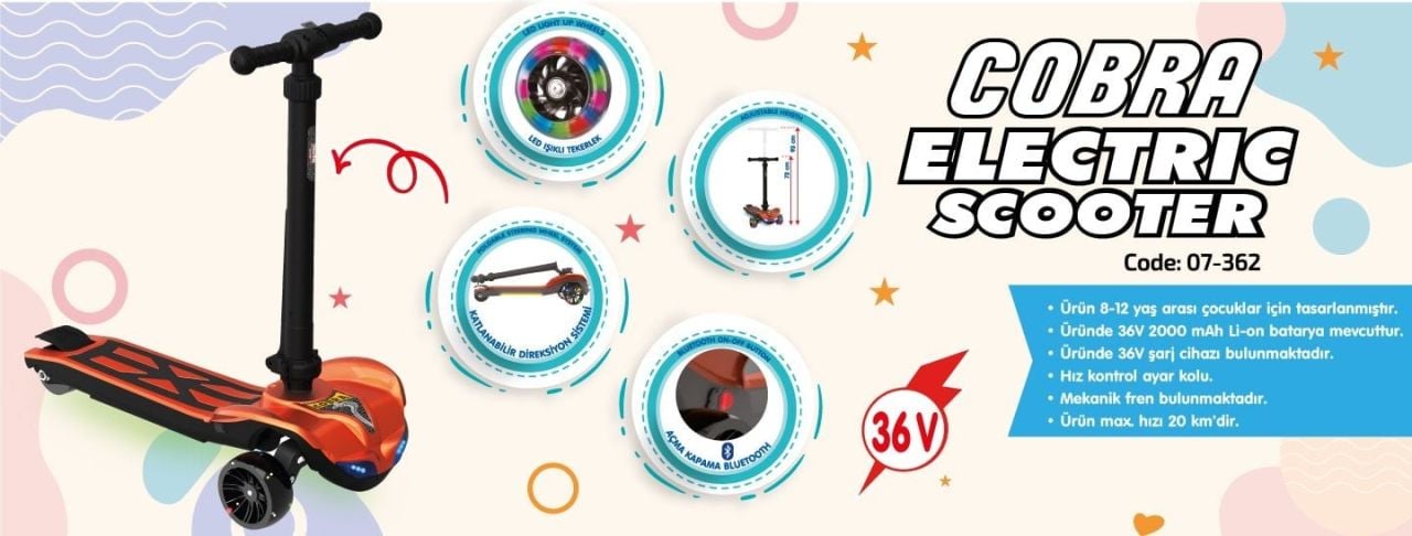 Eğlence ve Özgürlük Bir Arada: Pilsan Cobra Elektrikli Scooter