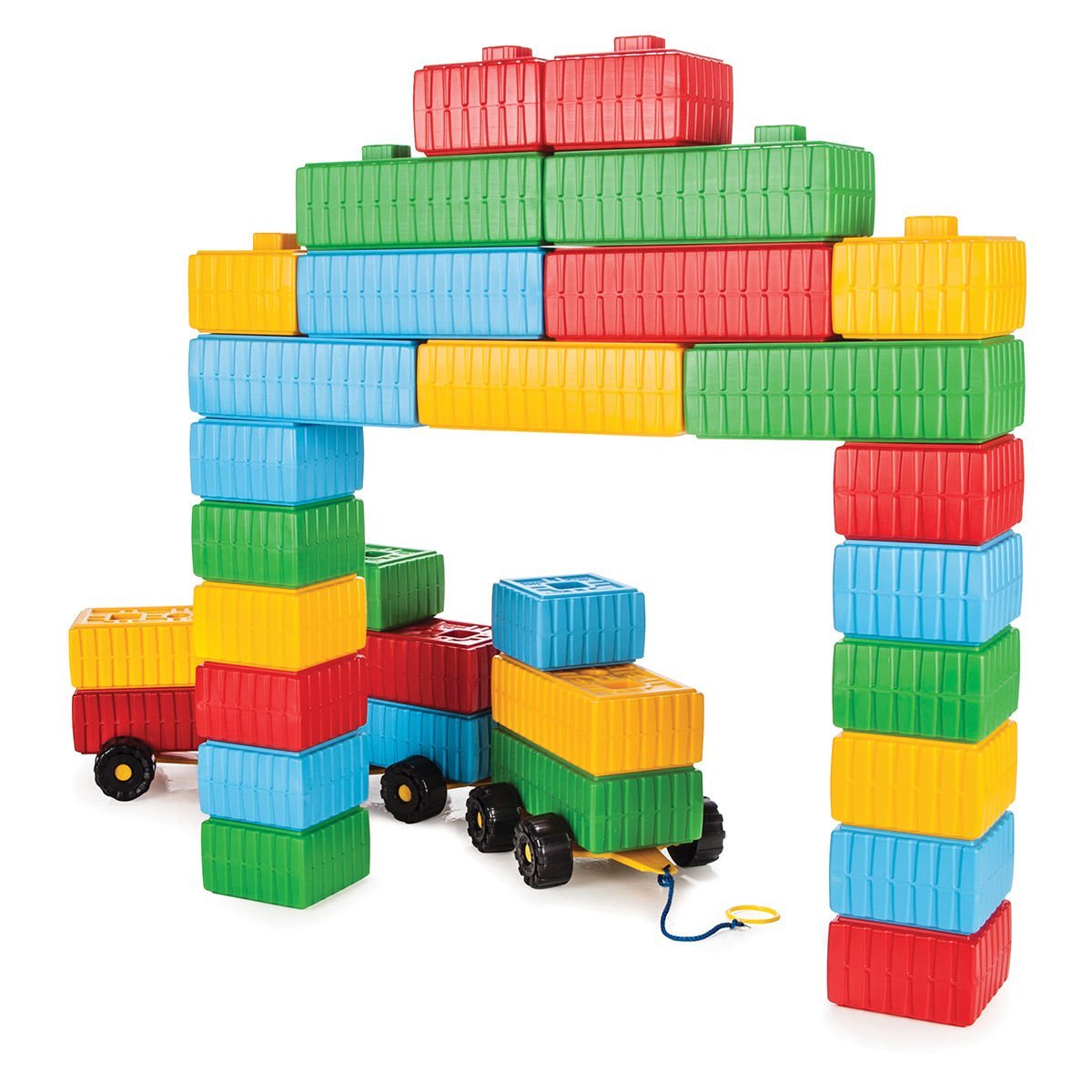 Tuğla Blok Ve Araba Seti (43 Parça)