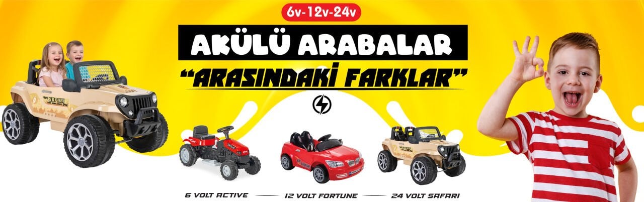 6v, 12v Ve 24v Akülü Arabalar Arasındaki Farklar | Pilsan Store Rehberi