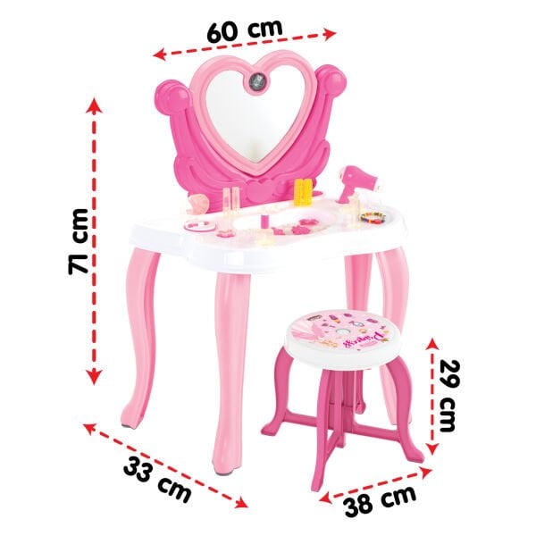 Kalp Makyaj Masası