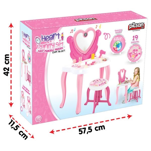 Kalp Makyaj Masası