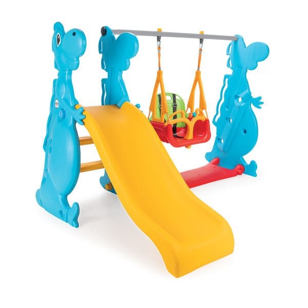 Dino Kaydırak Ve Salıncak Seti