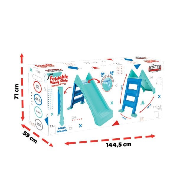 Katlanabilir Dalgalı Su Kaydırağı