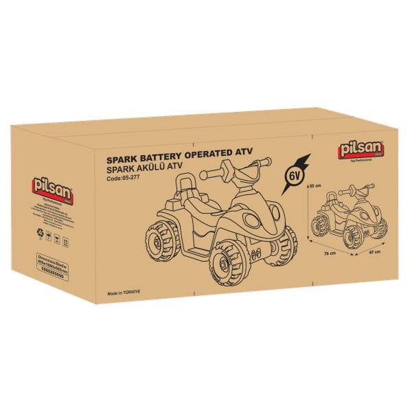 Spark 6V Akülü Atv Metalik Pembe (05 277)