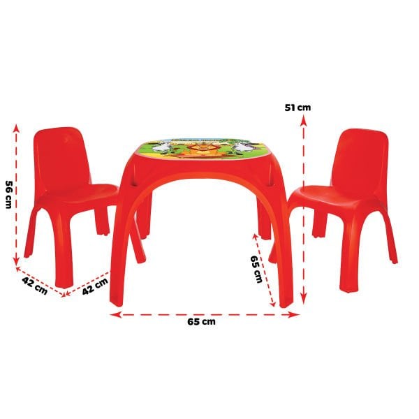 İki Sandalyeli King Masa Yeşil (03-422)