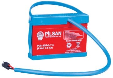 6 Volt 7 Ah Uzun Kablo Akü