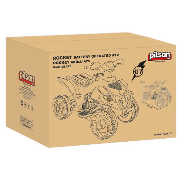 Rocket 12V Akülü ATV Kırmızı (05-229)