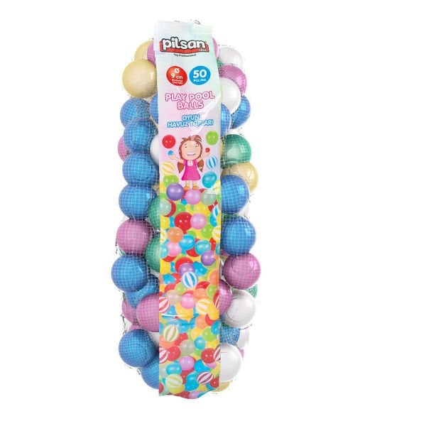 9 cm 50'li Filede Oyun Havuzu Topları Metalik (06 407)