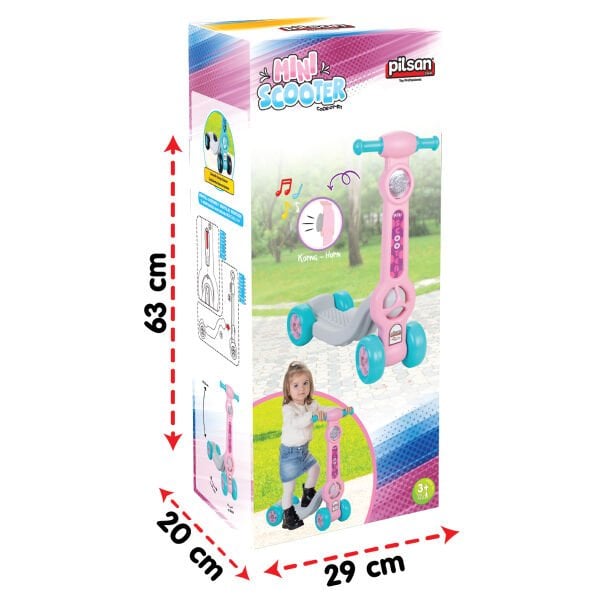 Mini Scooter Açık Pembe (07-811)