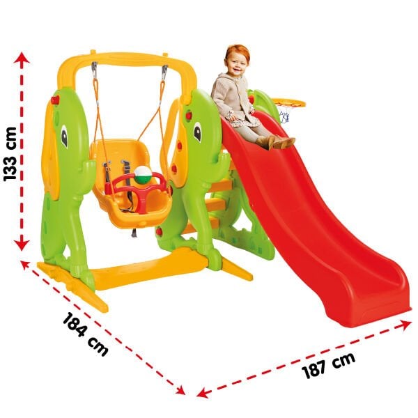 Fil Kaydırak Ve Salıncak Seti