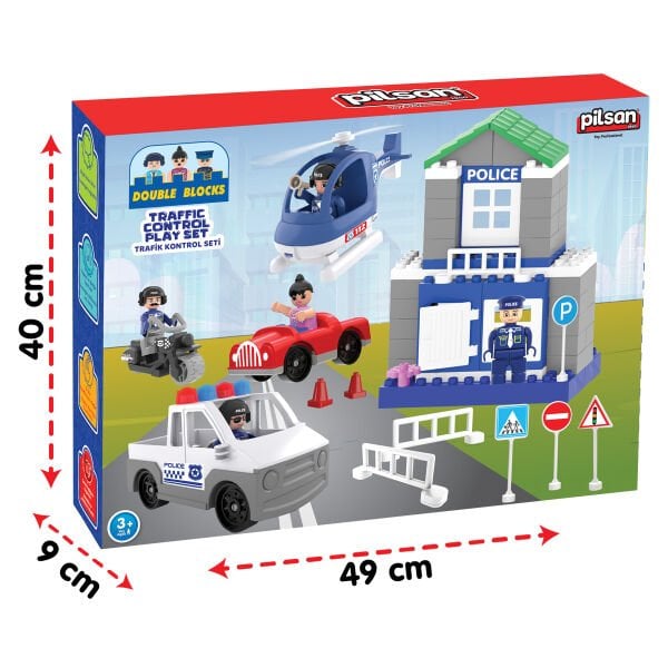 Double Blocks Trafik Kontrol Seti