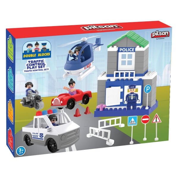 Double Blocks Trafik Kontrol Seti