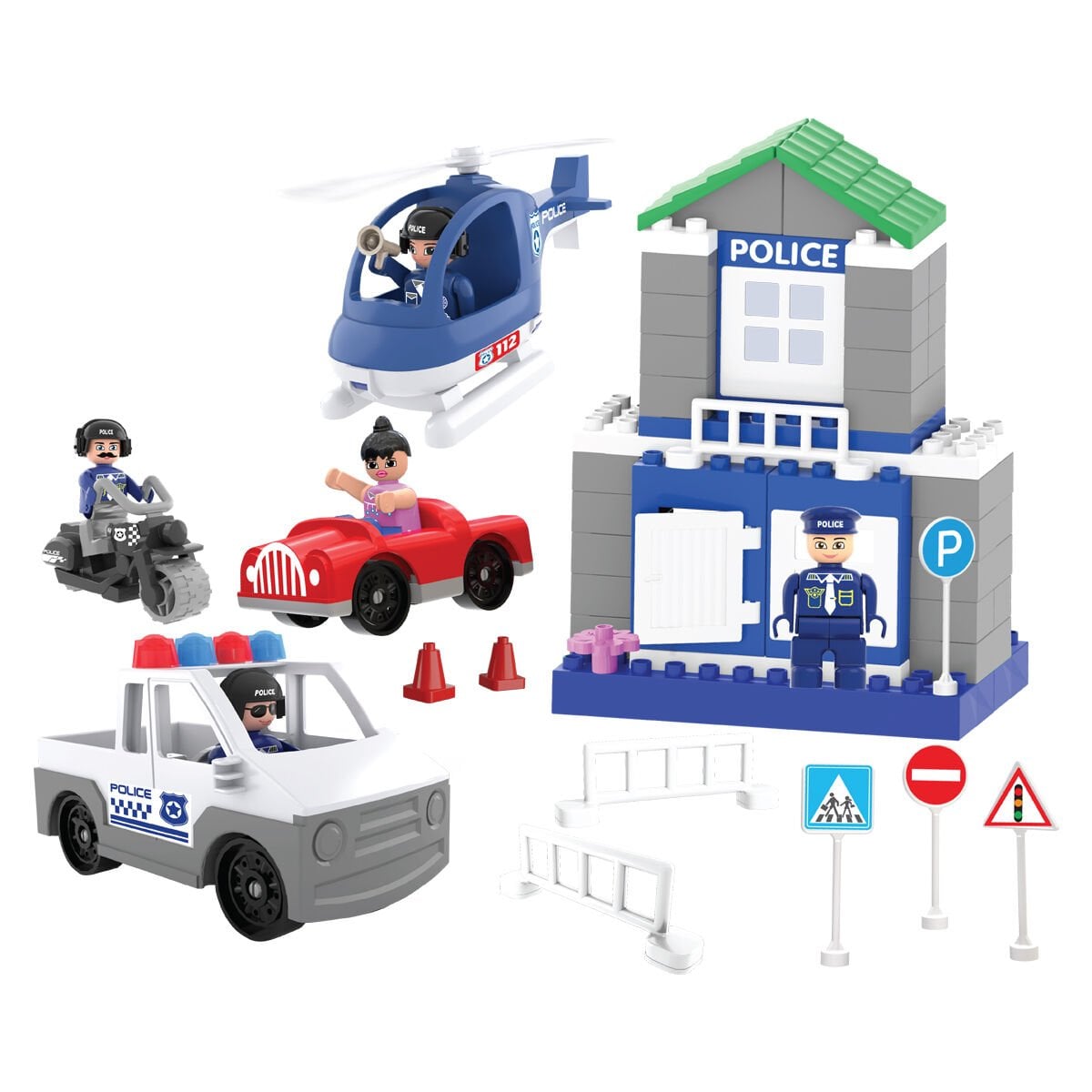 Double Blocks Trafik Kontrol Seti