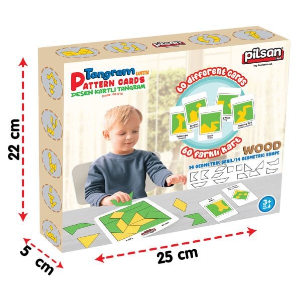 Desen Kartlı Tangram