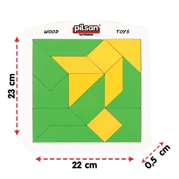 Desen Kartlı Tangram