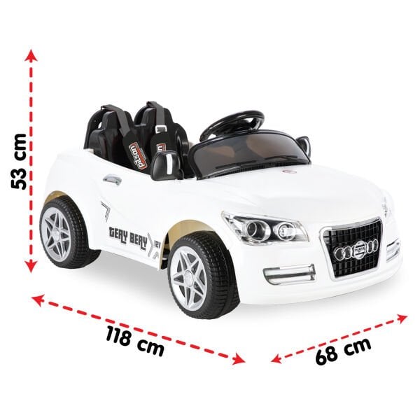 Tery Bery 12V Uzaktan Kumandalı Akülü Araba Beyaz (05 280)