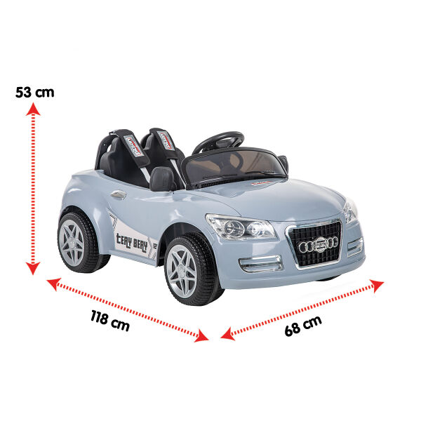 Tery Bery 12V Uzaktan Kumandalı Akülü Araba Gri (05 280)