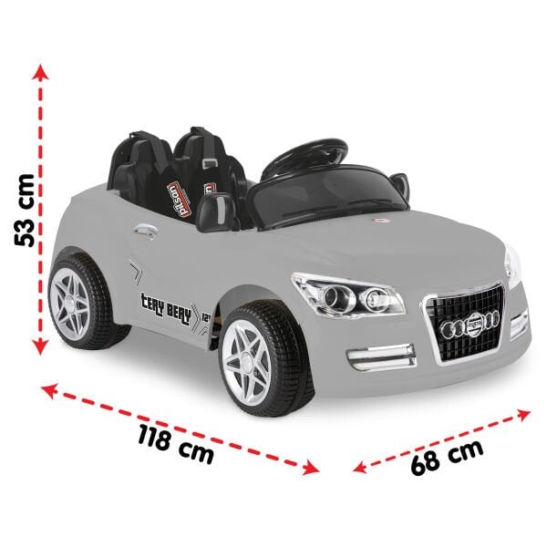 Tery Bery 12V Uzaktan Kumandalı Akülü Araba Gri (05 280)