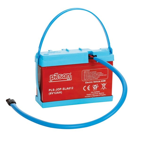 6V. 12A Uzun Kablo Pvc Soketli Akü