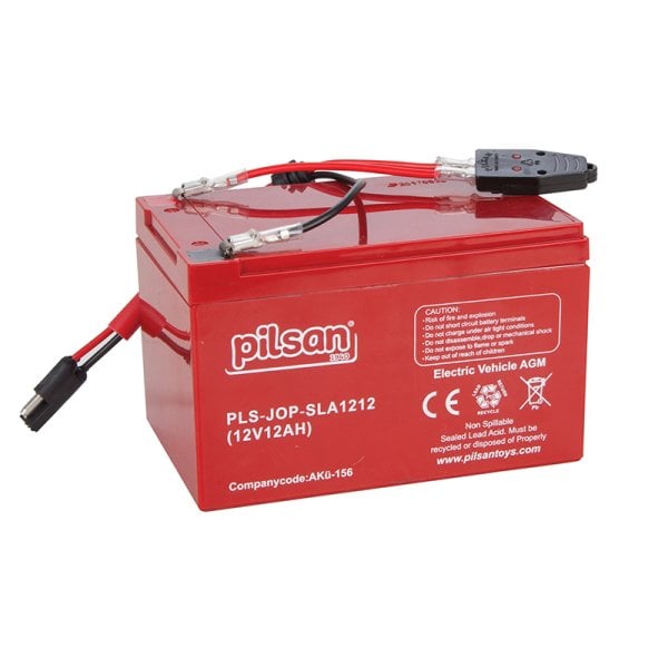 12V. 12A Kısa Kablo Yeni Siyah Soket Akü