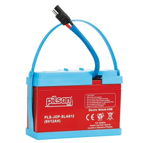 6V. 12A Yeni Siyah Soket Akü