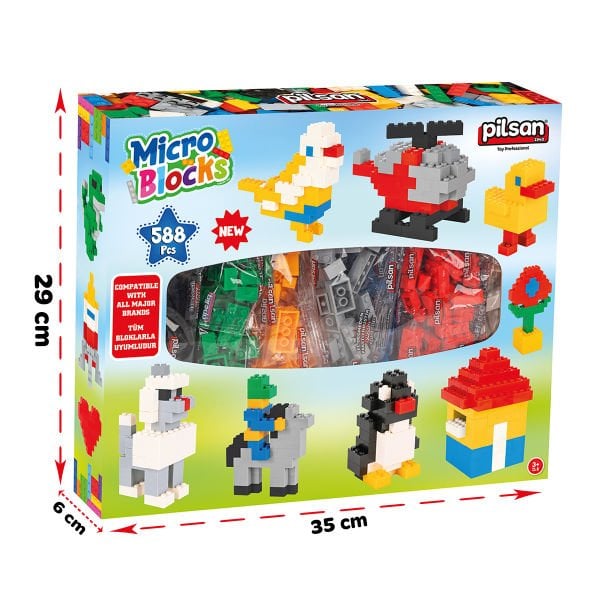 Mikro Bloklar 588 Parça Kutulu