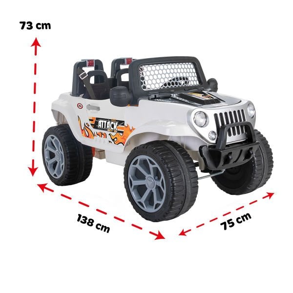 Attack 12V Uzaktan Kumandalı Çift Kişilik Akülü Araba