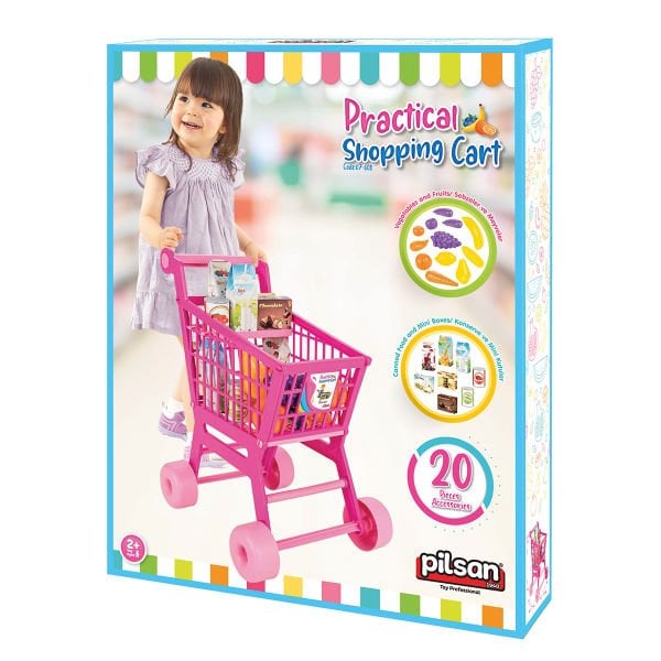 Pratik Market Arabası Pembe (07-608)