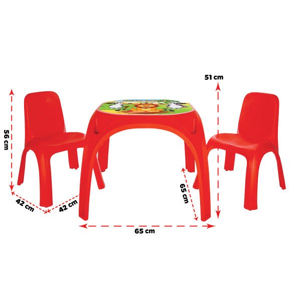 İki Sandalyeli King Masa Mavi (03-422)