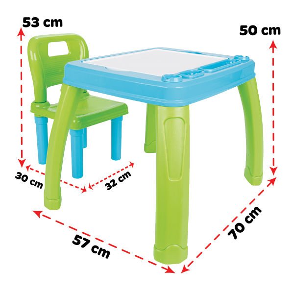 Çalışma Masası Mavi-Yeşil (03-402)