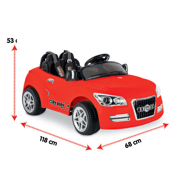 Tery Bery 12V Uzaktan Kumandalı Akülü Araba 05 280 kırmızı